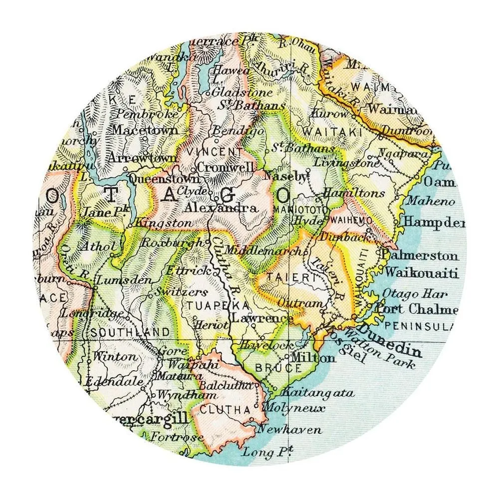 100% NZ Vintage Map  Placemat