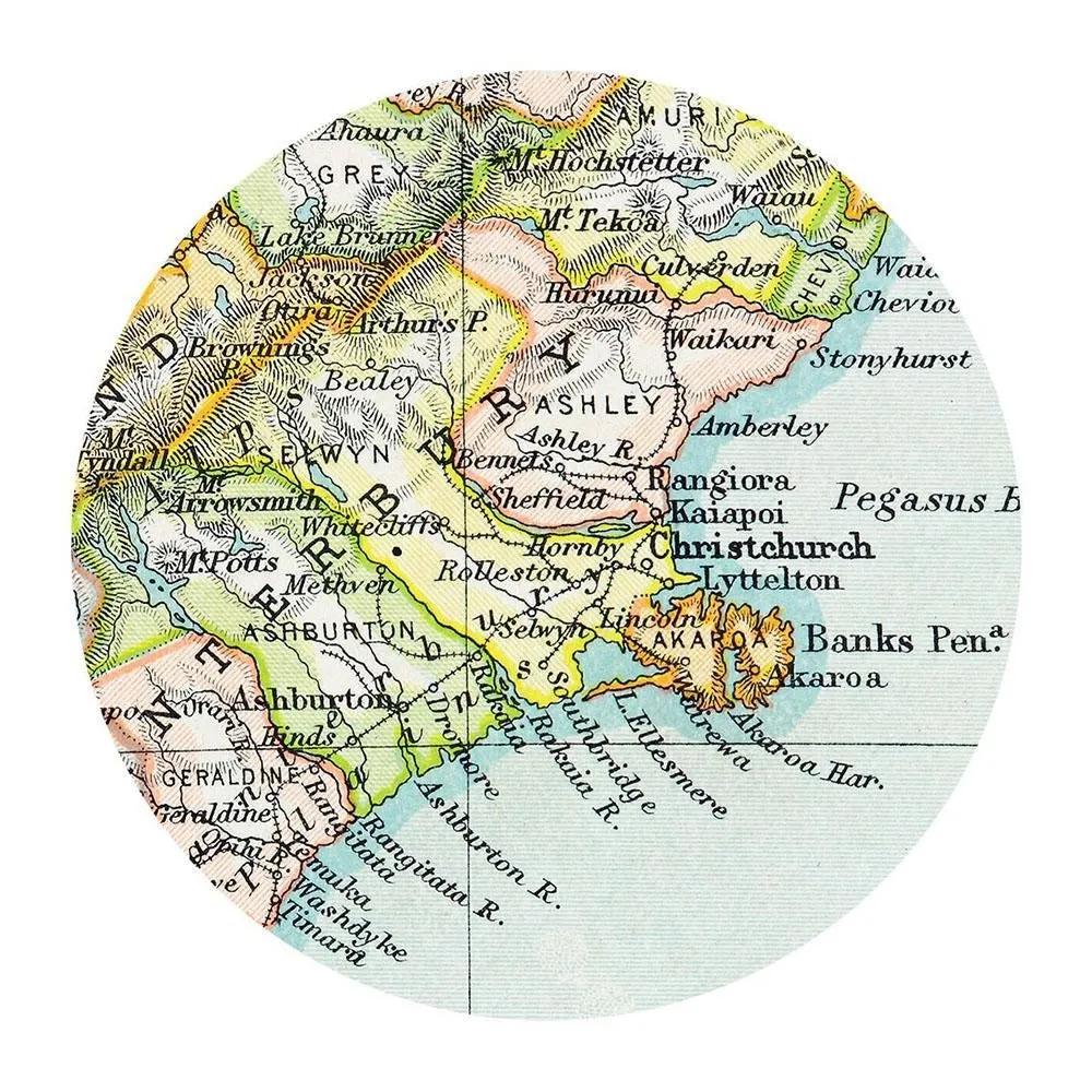 100% NZ Vintage Map  Placemat