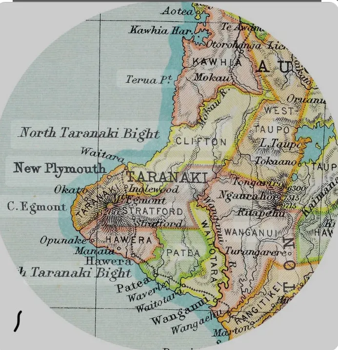 100% NZ Vintage Map  Placemat