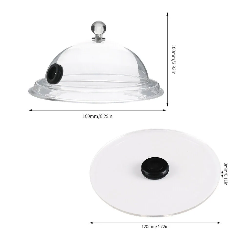 2x Smoking Gun Lid Dome Cover | For Smoking Infusion | Smoker Gun | Meat Grill BBQ | 16cm