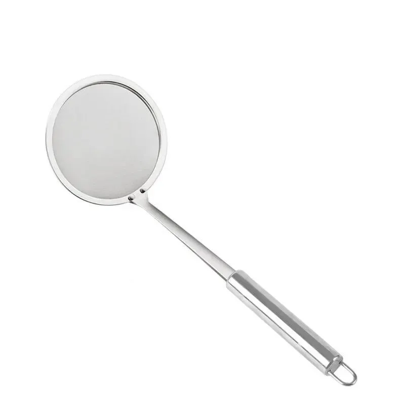 304 Stainless Steel Fine Mesh Strainer Kitchen Accessory for Filtering Juice Eggs Coffee Tea Vegetables