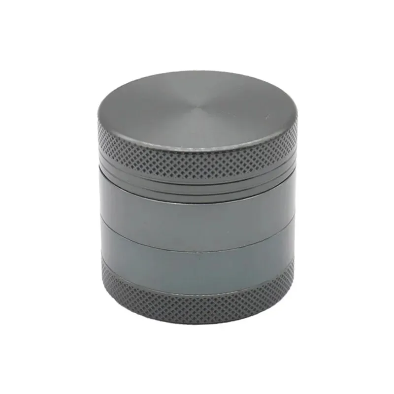 40mm 4 Layer Aluminum Herb Spice Grinder Portable Zinc Alloy Food Mill with Scraper for Smooth Grinding