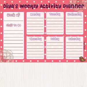 Activity Planner -  Birdie, Set of 50