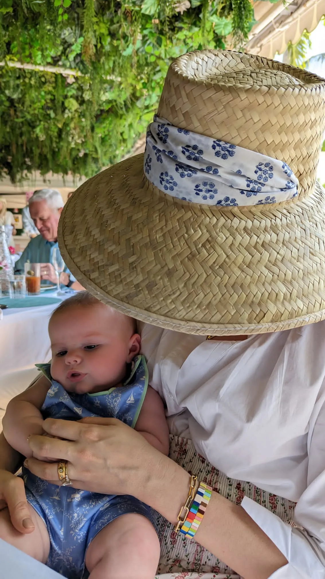 Amaryllis Sun Hat - Antique Eyelet Scallop Lace Ribbon