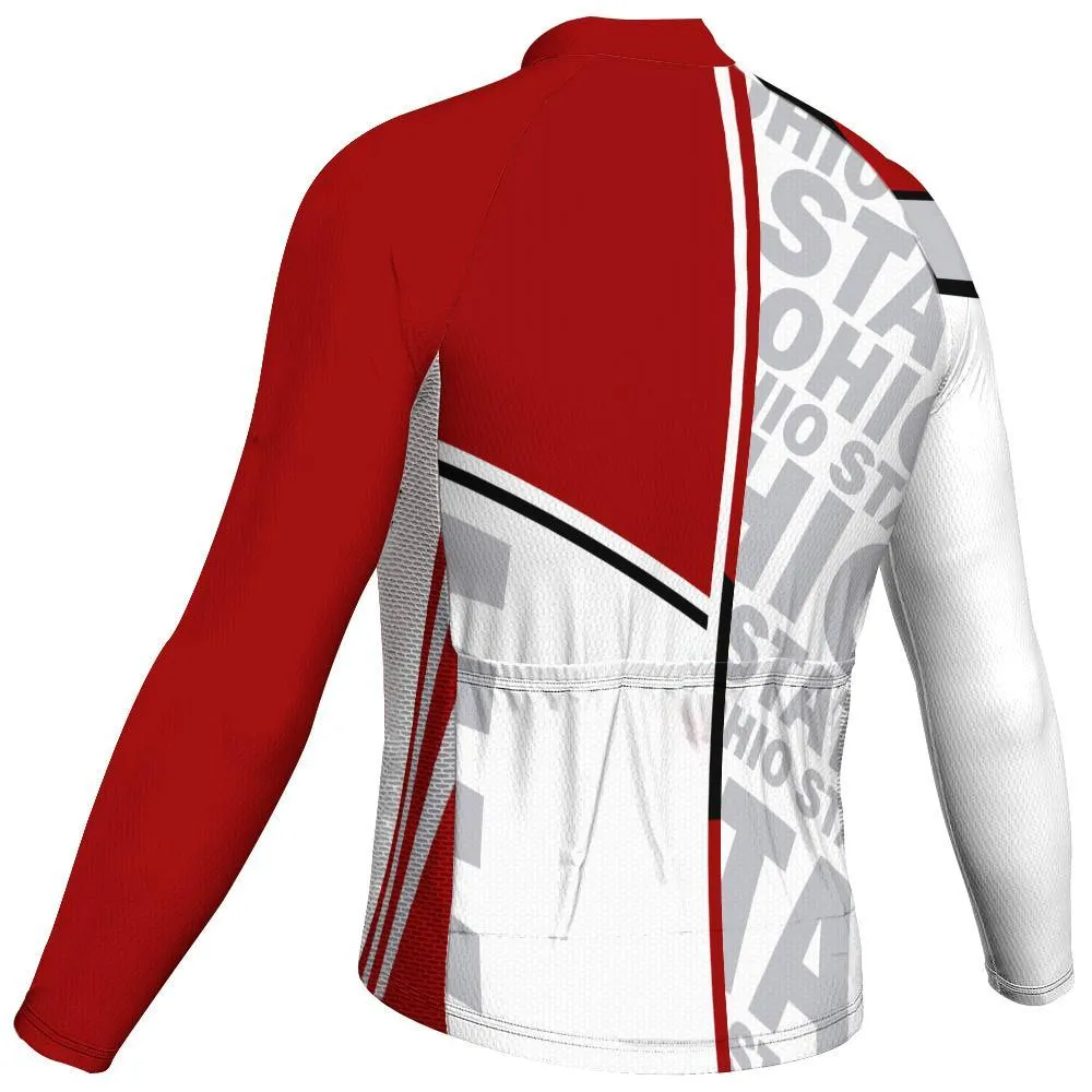 Awesome Ohio State Long Sleeve Cycling Jersey for Men