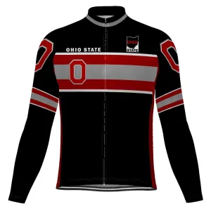 Awesome Ohio State Long Sleeve Cycling Jersey for Men
