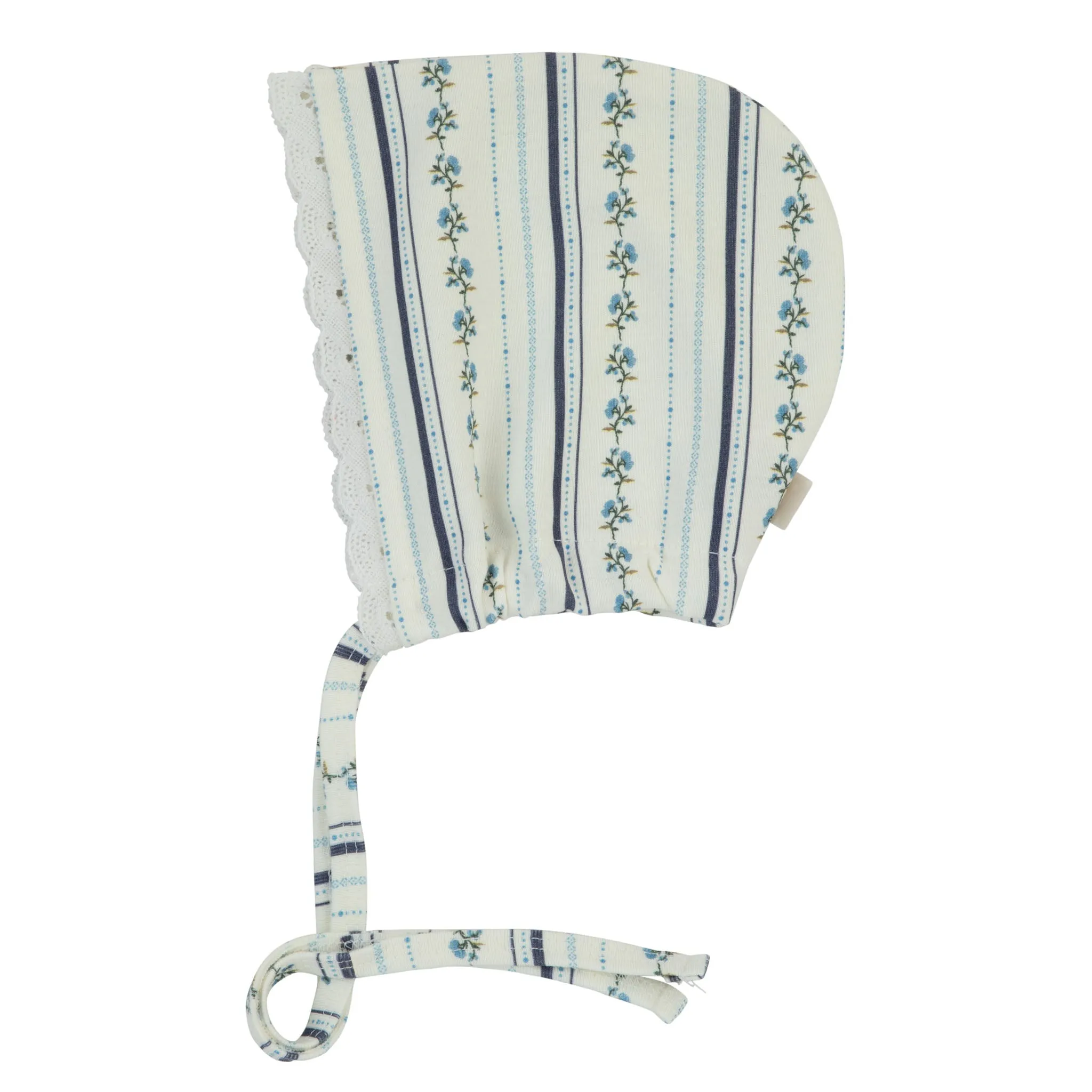 Baby Boy Footie   Hat | Vintage Flower Stripes | Cadeau