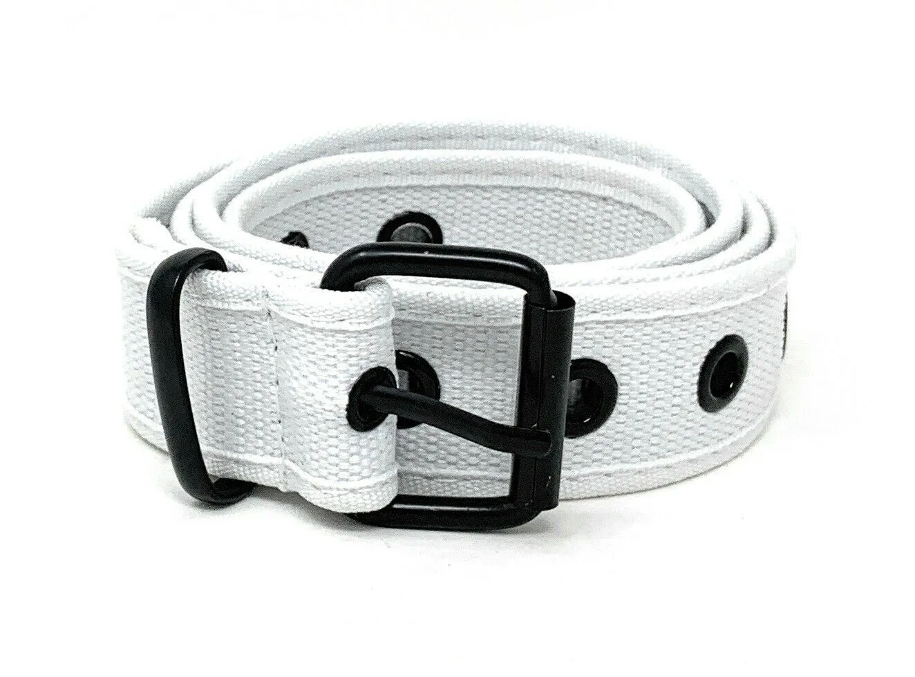 Casaba Canvas Belts Stylish 1 Hole Grommet Fabric Military Mens Women Unisex
