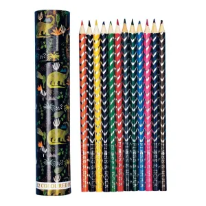 Coloured Pencil Tube (Dinosaurs)