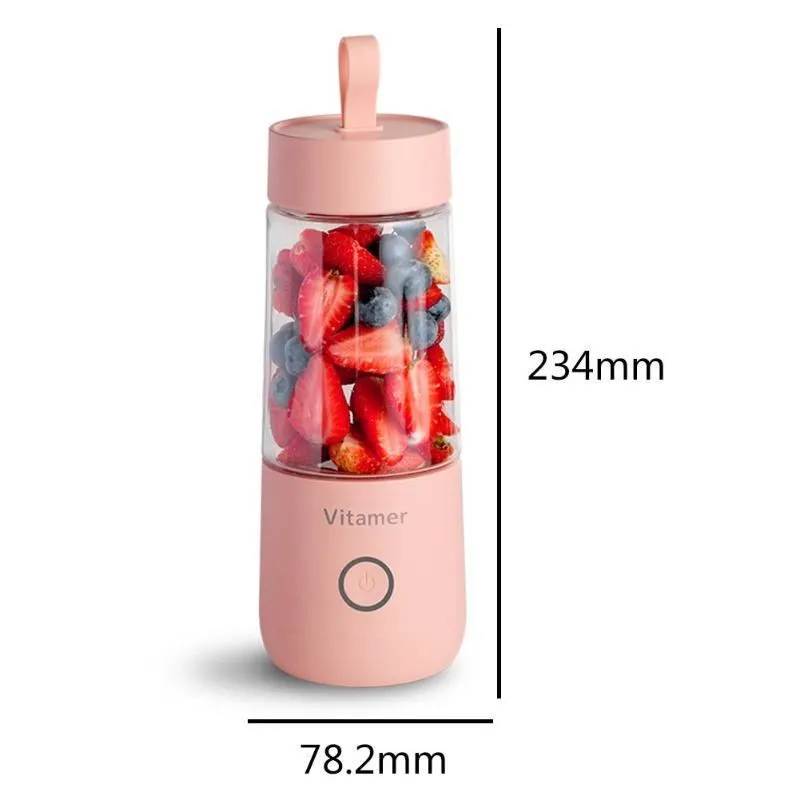 Electric USB Rechargeable Mixer Smoothie Slushy Cup Juice Blender Bottle USB Charging Kitchen Gadgets