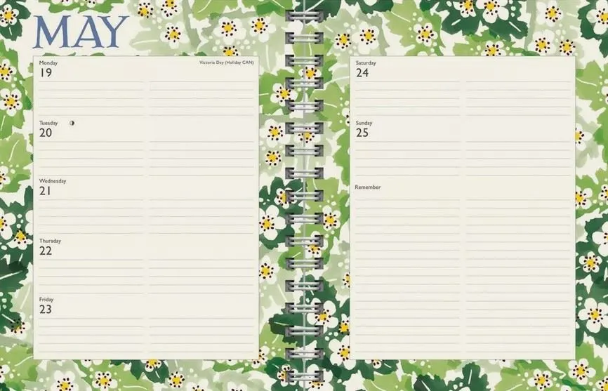 Emma Bridgewater Wildflowers Deluxe A5 Diary 2025