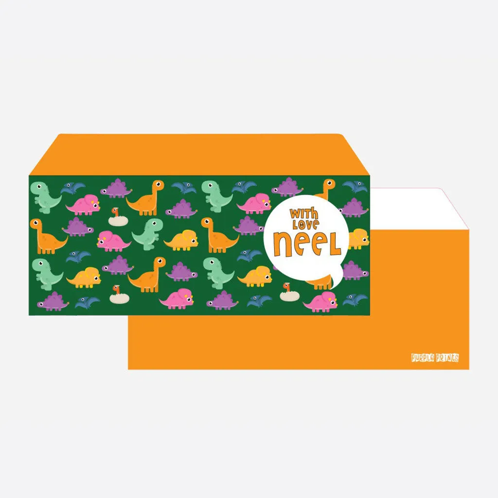Envelopes, Set of 24<br/>Dino Theme<br> <span style="font-size: 10px;">More Colours Available</span>
