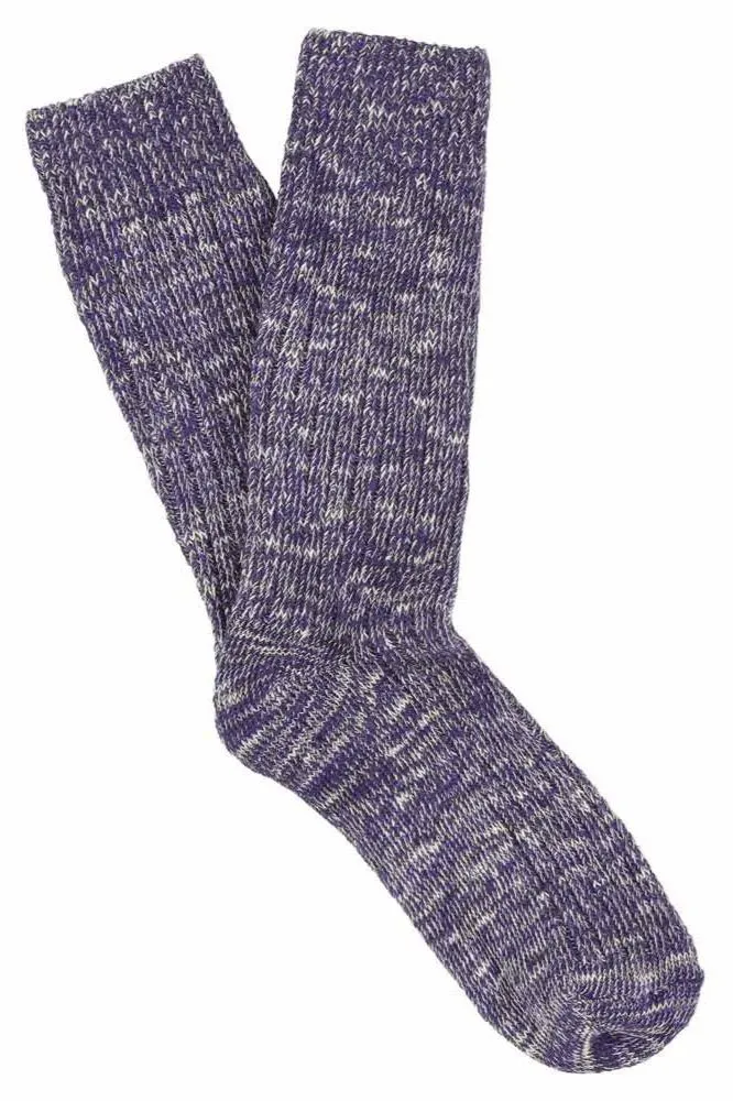 Escuyer Melange Purple Socks