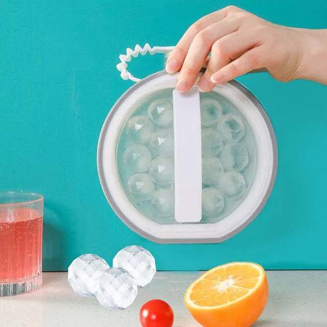 Ice Ball Maker Kettle Kitchen Gadgets Creative Ice Cube Mold 2 In 1 Multi-function Container