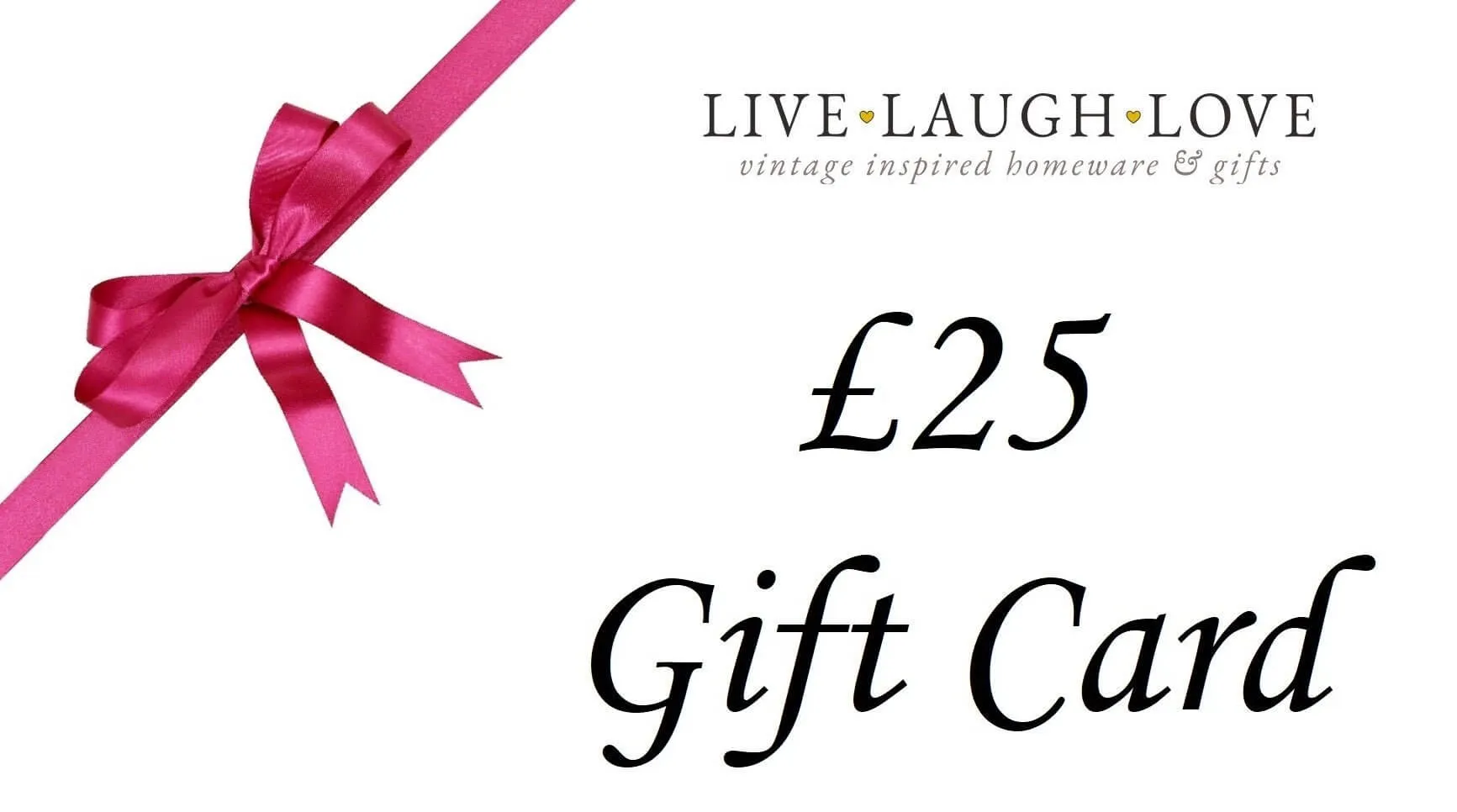 Live Laugh Love Gift Card