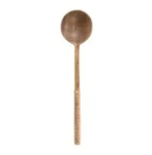 Mango Wood Spoon with Bamboo Wrapped Handle