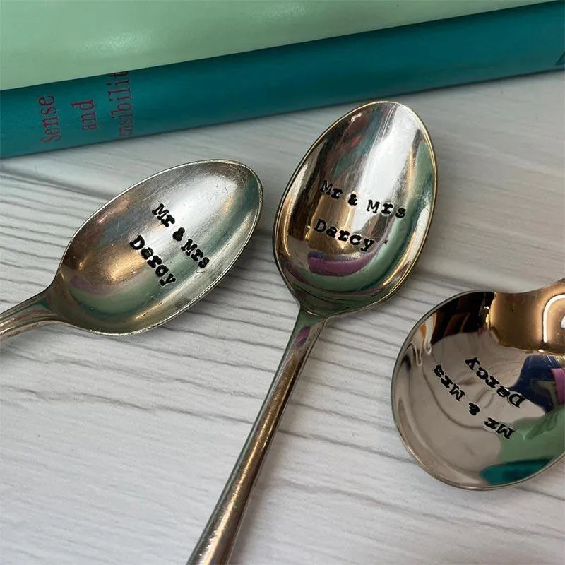 Mr. & Mrs. Darcy Vintage Teaspoon