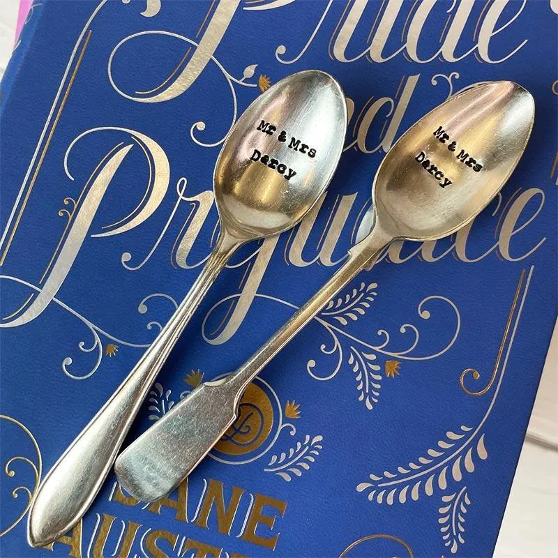 Mr. & Mrs. Darcy Vintage Teaspoon