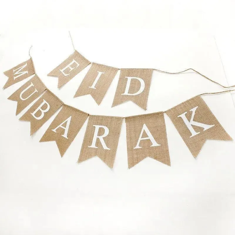 MR026 EID MUBARAK Party Decorative Banner