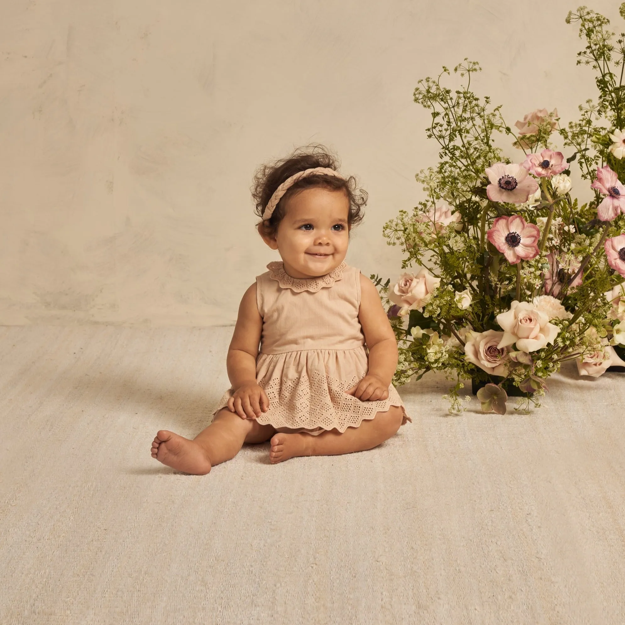 Noralee Georgia Romper - Antique