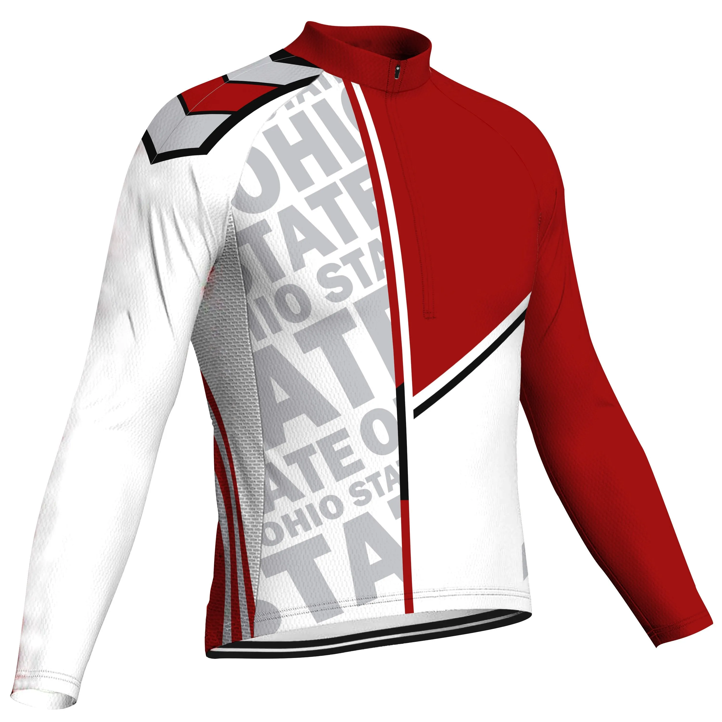 Ohio State Long Sleeve Cycling Jersey for Men