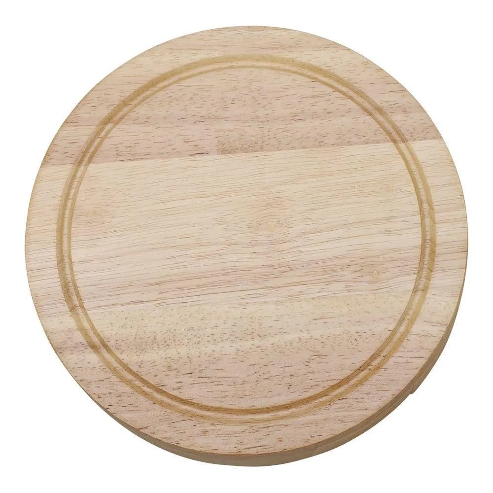 Personalized Round Cheeseboard & Cheese Knives Set