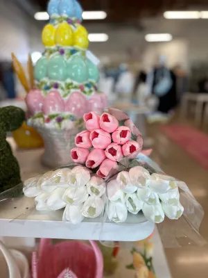 Real Touch Light Up Tulip Bouquet
