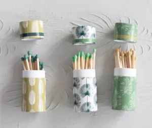 Safety Matches in Tube Matchbox - Leaves