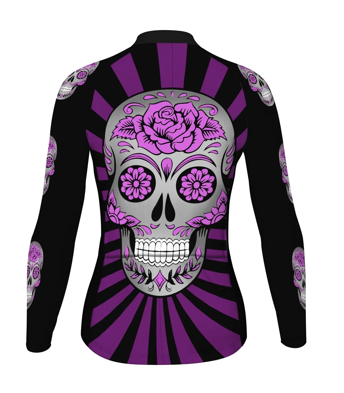 Skull Long Sleeve Cycling Jersey for Women