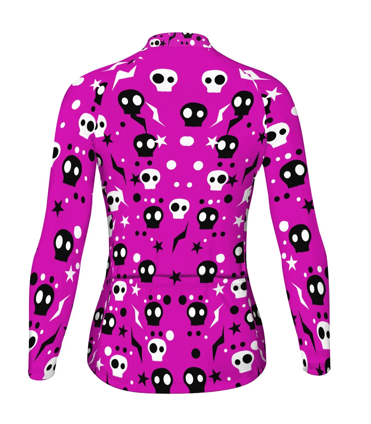 Skull Long Sleeve Cycling Jersey for Women