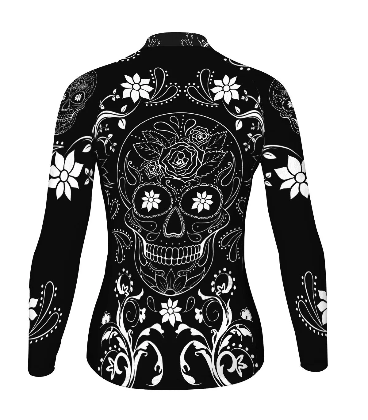 Skull Long Sleeve Cycling Jersey for Women