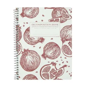 Spiral Bound Recycled Notebook (Pomegranates)