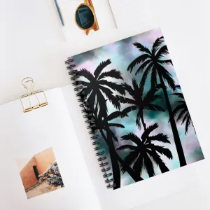 Spiral Notebook - Tie Dye Palm