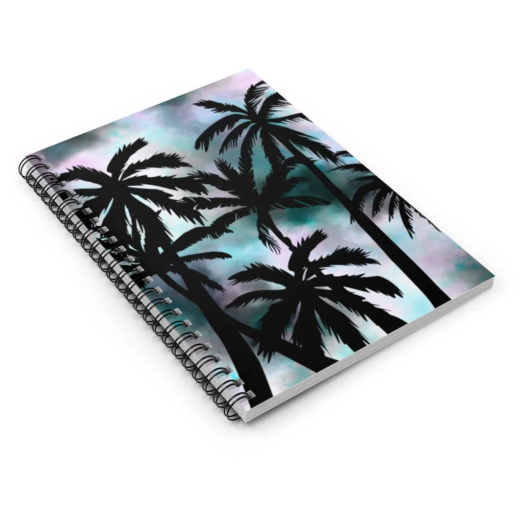 Spiral Notebook - Tie Dye Palm