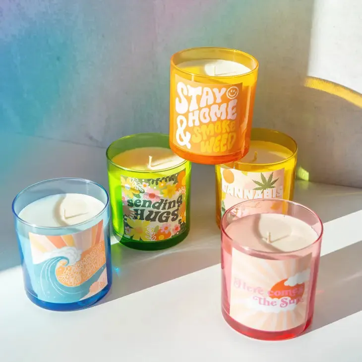 Stay Home & Smoke Weed Candle
