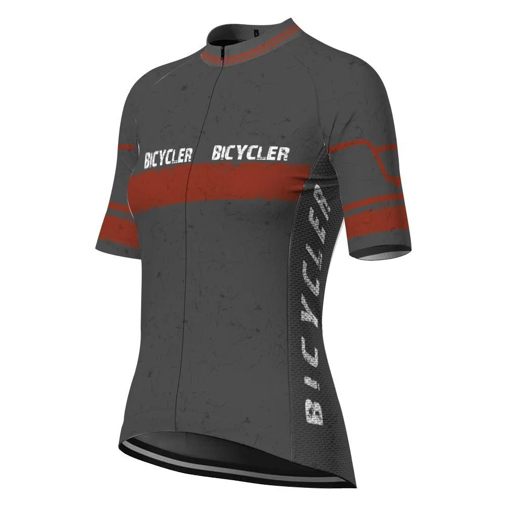 Vintage Short Sleeve Cycling Jersey for Women