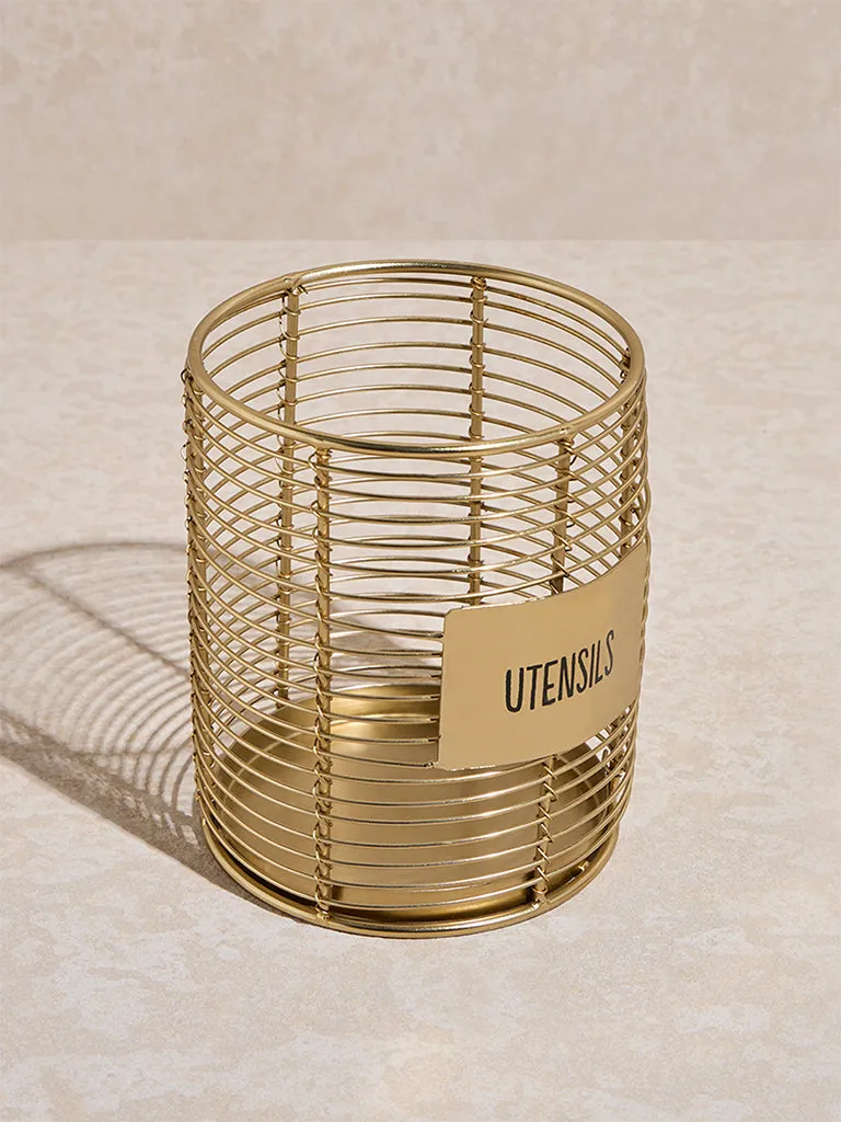 Westside Home Gold Utensil Holder